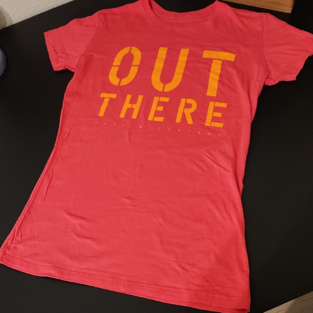 Short Sleeve Tee - Pink with Yellow Print